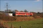 628/928 675 beschleunigt bei Freinohl als RE17 (RE 29211)  Sauerland-Express  Richtung Warburg (Westf). (26.01.2008)