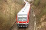 928 643-6 und 608-9 als RB 18370 vor Steinsfurt17.3.08