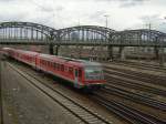 Der 628 649 und ein weiterer am 23.03.2008 bei der Ausfahrt in Mnchen Hbf in Richtung Mhldorf.