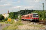 628 345 ist als RE 22543 nach Ulm Hbf unterwegs.