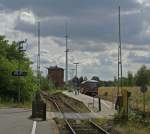 Ein Triebwagen der Baureihe 628 wartet am 11.08.2008 in Bchen auf die Abfahrt als RB nach Lbeck Hbf.