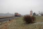 Ein 628 auf dem Weg nach Burghausen bei Heiligenstadt am 02.01.2009