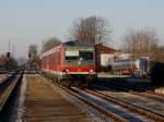 Der 628 630 am 30.12.2008 bei der Einfahrt in Pfarrkirchen.