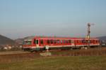 628 441 als RB 25234 nach Limburg/Lahn in Groen-Buseck bei Gieen (Vogelsbergbahn,30.01.2009)