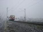 Ein unbekannter 628 fuhr am 22.12.07 von Bingen nach Mannheim und hat hier gerade Worms verlassen.