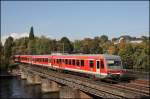 628/928 675 und ein Schwestertriebzug sind von Dortmund nach Hagen unterwegs. (03.10.2008)
