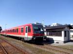 628928-569 ist am  Wiegegleis  am Bhf. Ried i.I. abgestellt; 090328