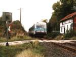 Lieder eine Geschichte: 628 624-9 mit RB 6825 Seesen-Bad Lauterberg bei Gittelde am 14-10-97.