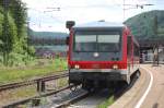 628 342-8 rangiert am 27.5.2009 in Geislingen, nachdem er als RB von Ulm eben dort ankam.