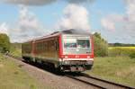 RE6 mit 628 656 von Lbeck nach Szczecin Glowny hier kurz vor dem HP Plschow. 12.05.2009