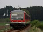 Der 628 639 am 01.05.2009 unterwegs auf der Rottalbahn bei Bad Birnbach.