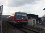 Hier fhrt der 628-695 am 25.03.2005 nach Freinsheim.