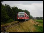 628/928 547 kurz nach dem verlassen des Bahnhofes Wittingen