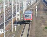 Am 8.4.2005 die RB von Berlin-Spandau nach Wustermark auf der Stammstrecke kurz vor dem Haltepunkt Dallgow-Dberitz.
