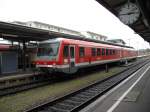 Der Triebwagen 928 346 im Stadtbahnhof von Friedrichshafen aufgenommen am 17.10.09.