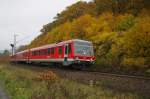 Ein seltener Besuch auf der Strecke zwischen Friedland(HAN) und Eichenberg. Zwei 628 (628 208 und 209) fahren leer in Richtung Kassel. Aufgenommen am 30.10.2009.