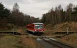 928 212 als  VLV-KREIDE-FRDE-EXPRESS  am 28.11.2009 bei Itzehoe/Nordoe (Strecke Itzehoe-Lgerdorf).