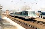 628+928 258 als RB nach Halberstadt am 20.03.2000 in Blankenburg (Harz).