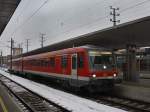 Der 628 627 am 05.01.2010 im Linzer Hbf.