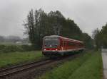 Der 628 586 als RB nach Rosenheim am 01.05.2009 unterwegs bei Pfarrkirchen. 