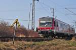 628 642 fhrt auf die Nordbahn von Stralsund nach Sternfeld am 14.04.2010