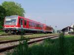 628565 steuert als REX5993 Richtung Linz;100627  