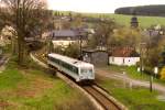 628+928 602 als RB 17136 Blankenstein-Saalfeld am 22.04.1999 in Harra.
gescantes Foto