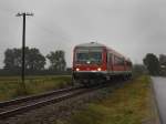 Der 628 589 am 25.09.2010 als RB nach Mhldorf unterwegs bei Bayerbach.