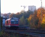 Am 11.10.2010 suchte ich im letzten Licht die Ausfahrt von Hof Hbf auf.