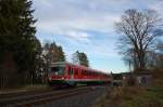 628/928 404 am 14.11.2010 beim Behelfsschrankenposten 110a bei Brlas