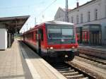 628 651 als RE Szczecin Glowny-Lbeck am 03.Juli 2010 in Gstrow.