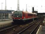 628 646-2/928 646-9 mit RB 28912 Forst(Lausitz) -Cottbus auf Bahnhof Cottbus am 20-7-2005.