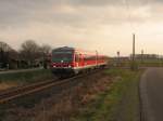 928 507 kommt von Wesel und wird in 2 Minuten Bocholt erreichen. 13.02.2011