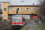 628 670 am 26.3.11 als RB 37 bei der Abfahrt in Duisburg-Wedau