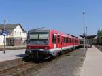628 552/928 552 und 628 643/928 643 mit RB 14726 Soltau-Buchholz auf Bahnhof Soltau am 3-5-2011.