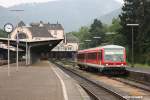 628/928 598 mit der RB Bad Harzburg-Braunschweig am 11.06.2011 in Bad Harzburg.