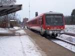 Der 628 mit 928 218-7 als RB von Lbeck nach Lneburg.Aufgenommen am 1.02.2006 in Bhf Bchen.