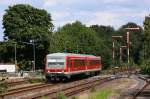 628 546 mit einer RB von Soltau nach Bennemhlen am 09.07.2011 in Bad Fallingbostel.