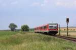 628 624 und 628 619 mit einer RB kurz vor Schppenstedt am 27.07.2011.