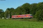 628 234 als RE 23403 (Heilbronn - Crailsheim) bei Wieslensdorf. Aufgenommen am 06.09.2011.