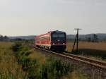 Der 628 584 als RB nach Passau am 17.09.2011 unterwegs bei Huckenham.