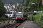 628/928 526 + 928/628 673 durchfahren als RE12088 am 14.09.2010 den Bf Kyllburg.