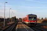 4 Stunden und 40 Minuten bentigt der RE 6 fr eine Fahrt von Lbeck Hbf nach Szczecin Głwny. Dabei wird an 32 Haltepunkten beziehungsweise Bahnhfen gehalten. Als 628 656 am 26.02.2012 in den Bahnhof Kleeth einrollt, haben Fahrgste und Zug noch 12 Halte und 1 Stunde und 46 Minuten Fahrt bis zum Erreichen des Zielbahnhofes vor sich.