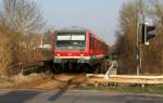 628 231-3 als RE 23381 (Aschaffenburg Hbf-Crailsheim) bei Knigshofen 25.3.12