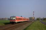 Der 628 681 am 13.04.2012 in Derkum.