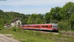 628 236-2 und *** als RE 20734 (Erzingen(Baden)-Basel Bad Bf) in Wehr-Brennet 17.5.12