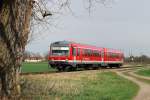 628 067 mit RB 27164 bei Alttting (10.04.2012)