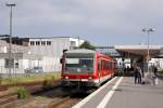 Seit einigen Monaten kann man die Zge der Baureihe 628 wieder auf der so genannten Vogelfluglinie beobachten. Sie verkehren als RB von Lbeck aus nach Puttgarden und Neustadt(Holstein). Am 29.08.2012 warten 928 349 und 628 222 in Puttgarden auf die Abfahrt als RB nach Lbeck Hbf.