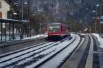 am Samstag den 19.1.2013 durchfhrt der 628/928 448 Neckargerach in Richtung Mosbach.