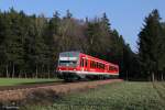 628 626 als RB 27166 am 22.03.2013 bei Alttting.